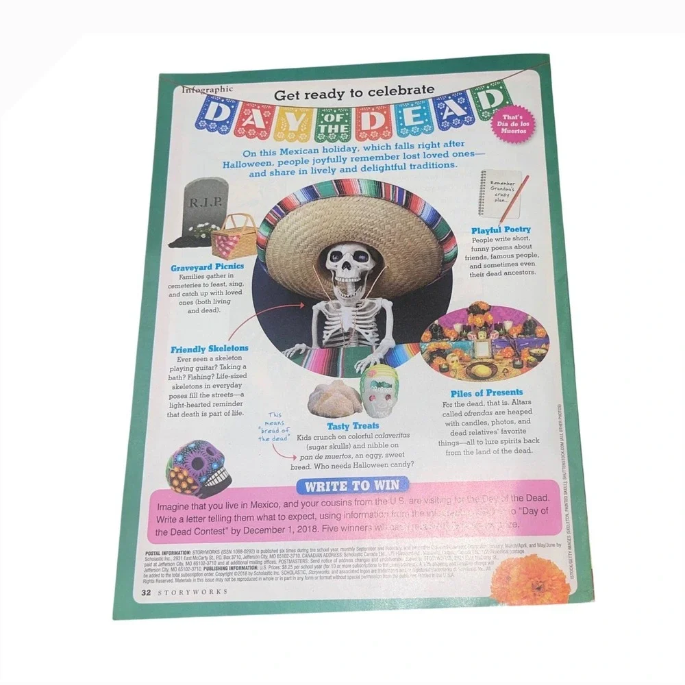Scholastic Storyworks Complete Teaching Lesson Oct/Nov 2018 11 Student Magazines